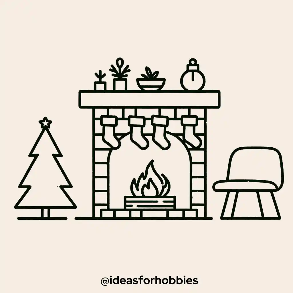 Cozy Fireplace Scene