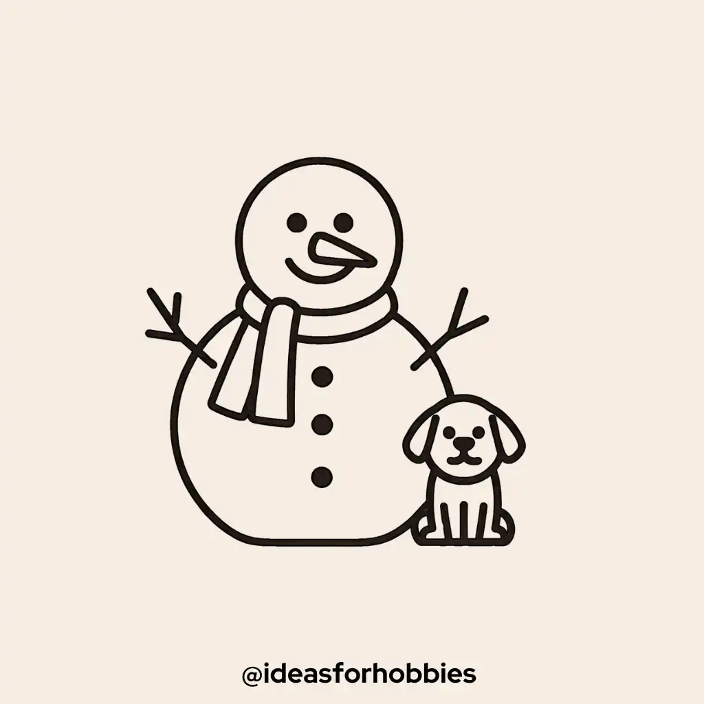 Frosty with a Dog