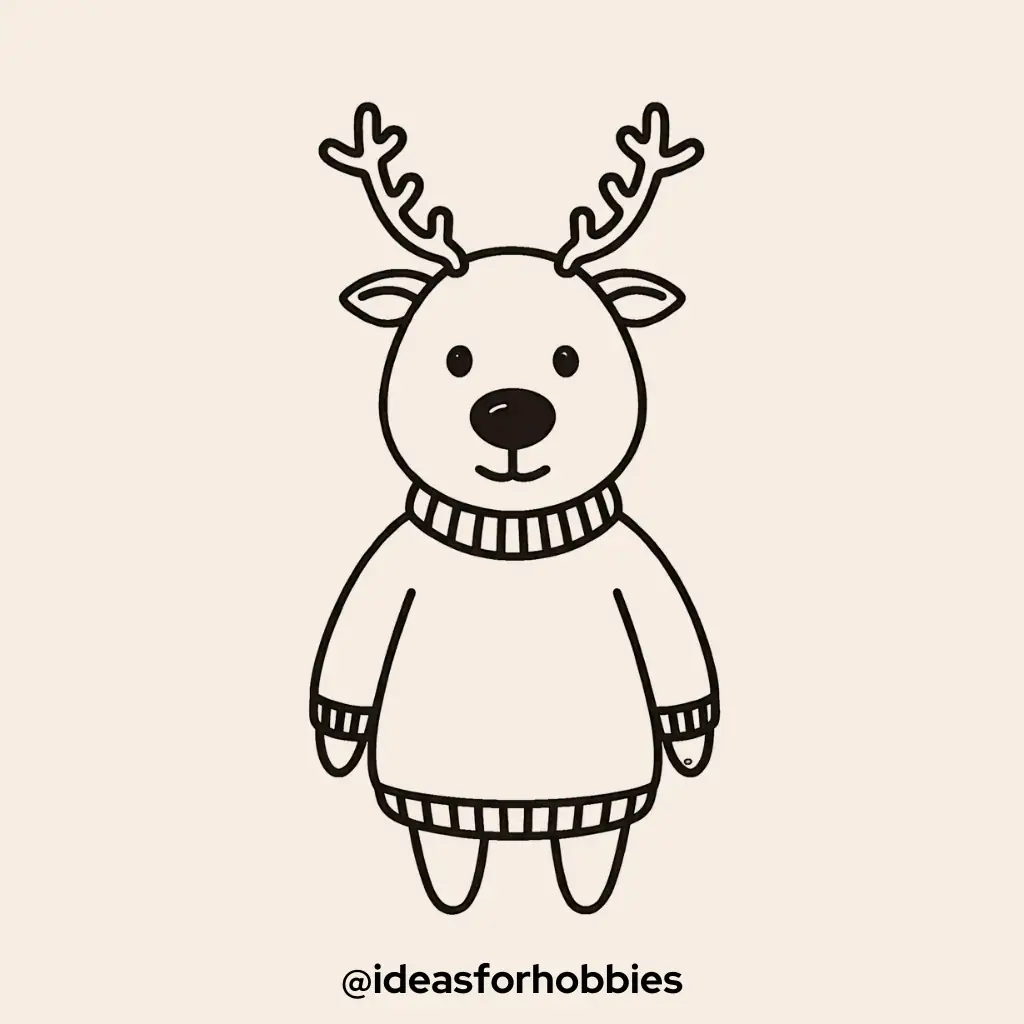 Reindeer in a Sweater