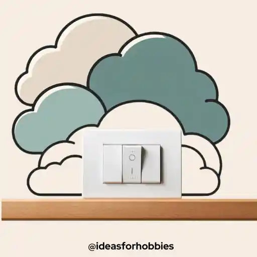 Clouds Switch Board Painting Ideas